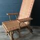 Chaise longue en rotin