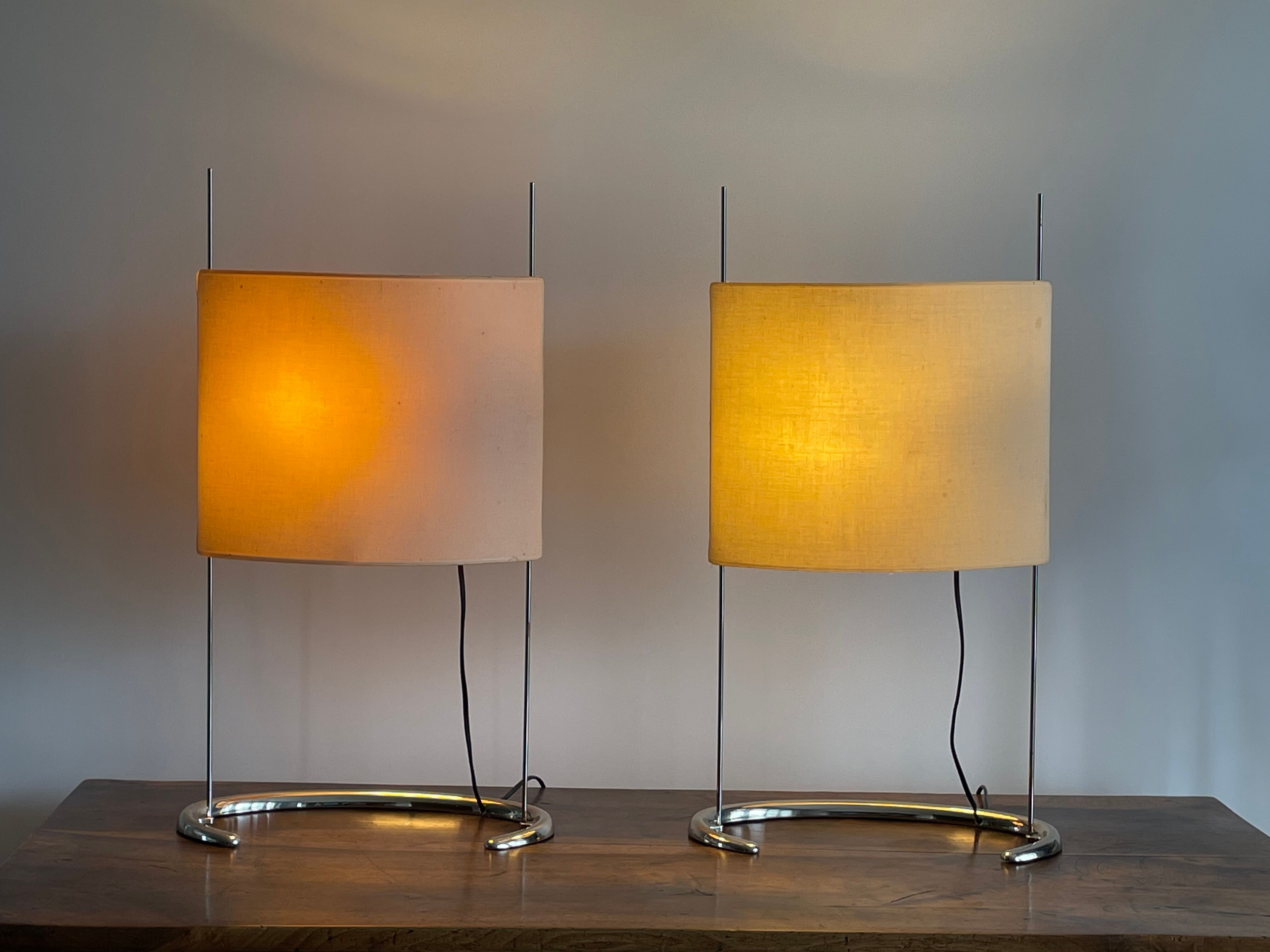 Pair of large "Gala" lamps by Paolo Rizzato, 1970s