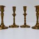Vintage Danish Malm Candleholders, 1950s, Set of 4