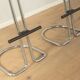 Timeless Bauhaus-style stool set, 1980s
