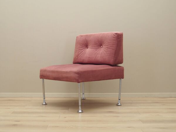 Fauteuil rose, design danois, années 1960, designer : Poul Cadovius, éditeur : France & Søn