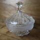 Lead crystal bow relief candy box made in Germany