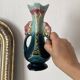Art Nouveau slipware vase 21 cm