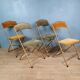 Ensemble de 4 chaises pliantes vintage