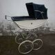 English vintage pram for baby from the 1950-60