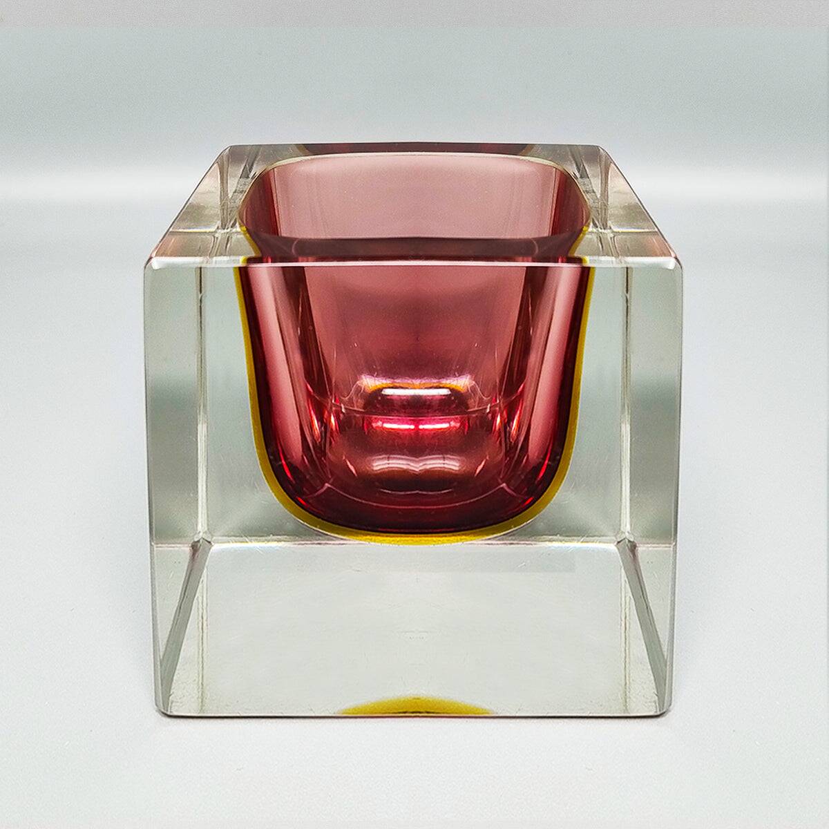 1960s Large Murano Pink Ashtray or Catch-All By Flavio Poli for Seguso