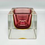1960s Large Murano Pink Ashtray or Catch-All By Flavio Poli for Seguso