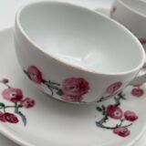 Limoges porcelain head to head coffee service with flower pattern