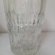 Vase en verre ciselé, motifs "ronds et stries"