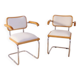 Paire de fauteuils Cesca B64 par Marcel Breuer