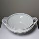 Vintage white Limoges fine porcelain soup/vegetable dish attributed to Bernardaud