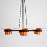Metal and copper candleholder pendant by Carl Thore, 1975