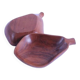 Pair of pear-shaped wooden trinket trays