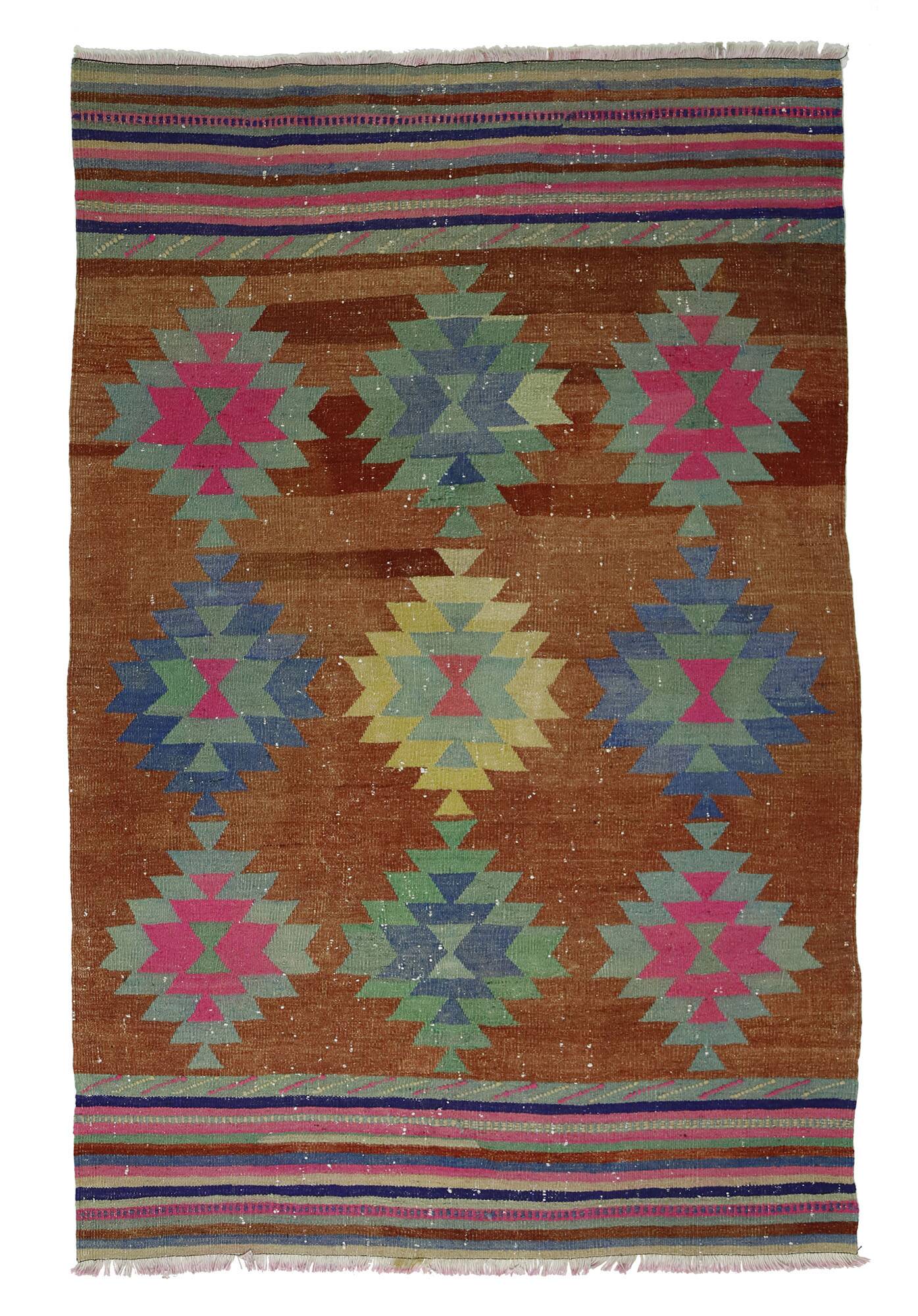 Modern Unique Rug, Turkish Oriental Handmade Boho Kilim Rug,for Kitchen,Bedroom 147x 225 cm