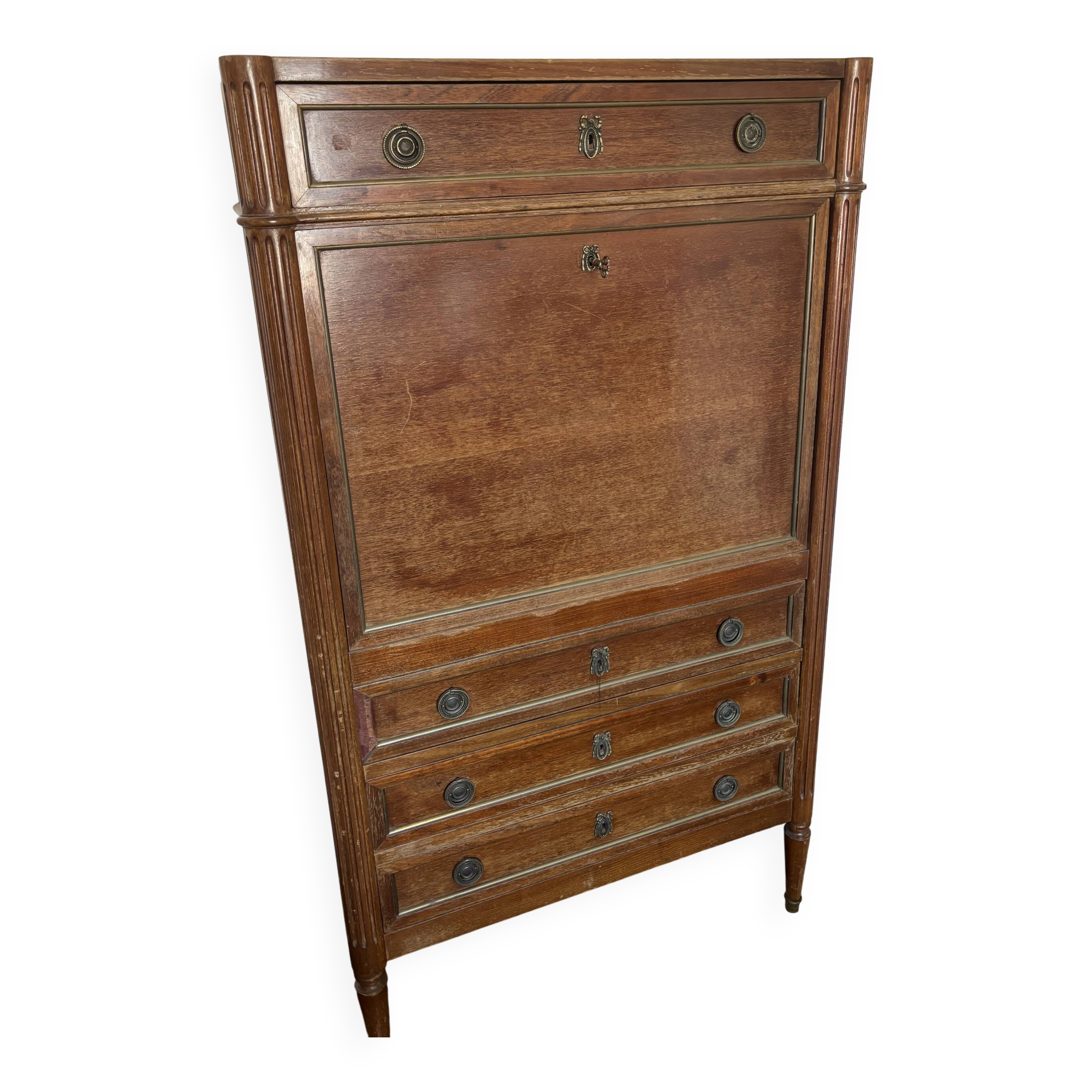 Secrétaire Louis XV en bois massif