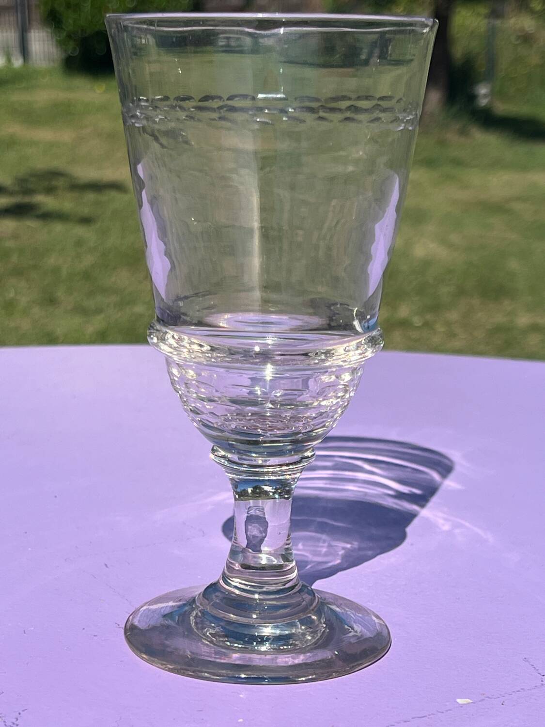 Ancien verre à absinthe verre soufflé XIXème