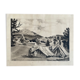 Old watercolor M.chaillet 1932