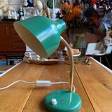 Green enamelled desk lamp