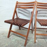 Vintage wooden folding chair