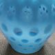 Vintage turquoise glass vase