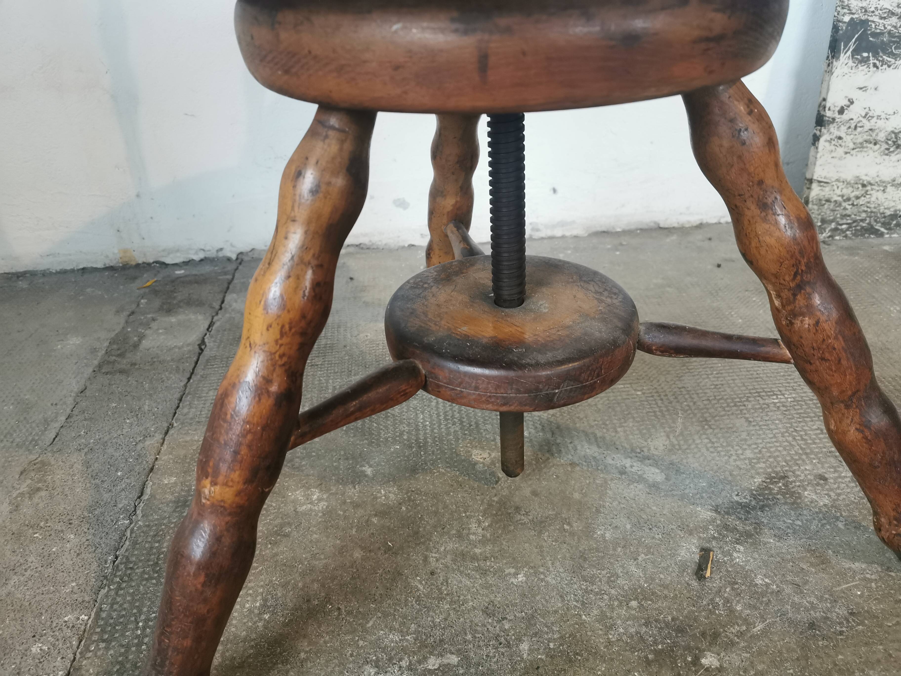 Fauteuil de bureau pivotant dit de capitaine vers 1900