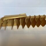 Old gold metal ice cube tray