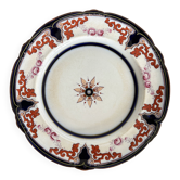 Antique plate in earthenware - English Imari style