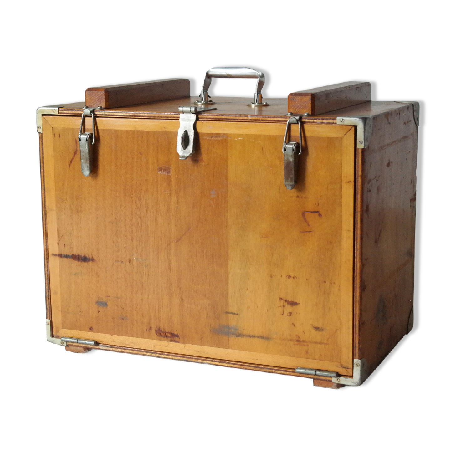 Caisse, vintage wood business firm