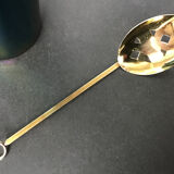 Verceram iridescent ceramic ice bucket, with golden spoon