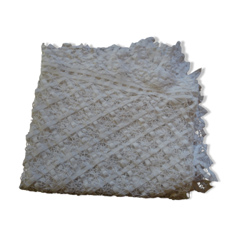 Old square tablecloth
