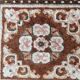 Tapis Vintage Mongol de Collection Fait Main – 52 x 60 cm - 1C1000