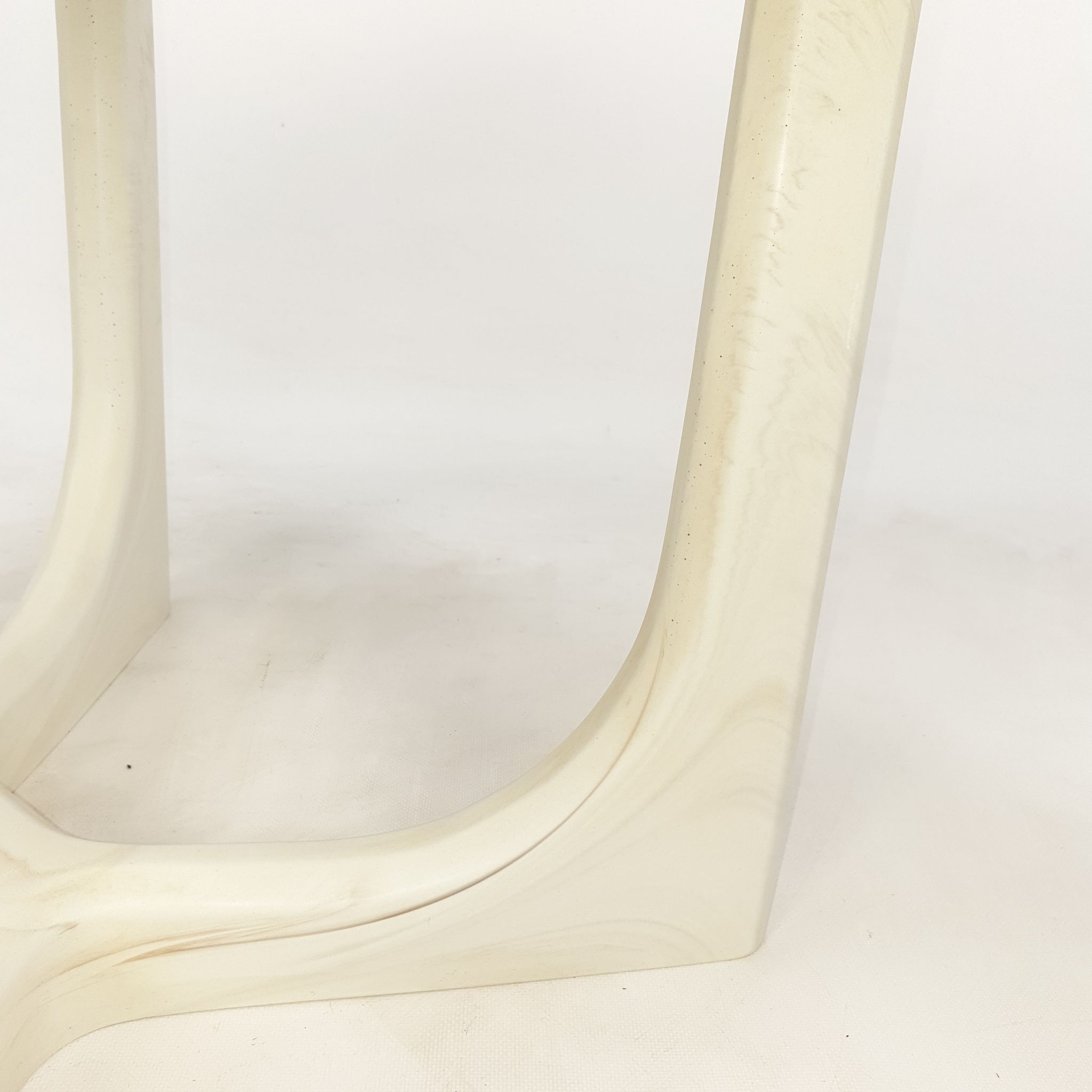 Table basse italienne marmorino du milieu du siècle, années 1950