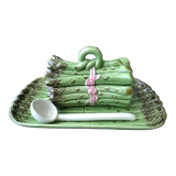 Asparagus set flat + ceramic saucepan Portuguese made