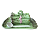 Asparagus set flat + ceramic saucepan Portuguese made