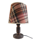 Turned wood table lamp, 1960