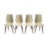 Set of 4 Baumann faux-leather chairs