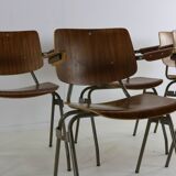 Set of six dining chairs by Kho Liang Ie for Car Katwijk