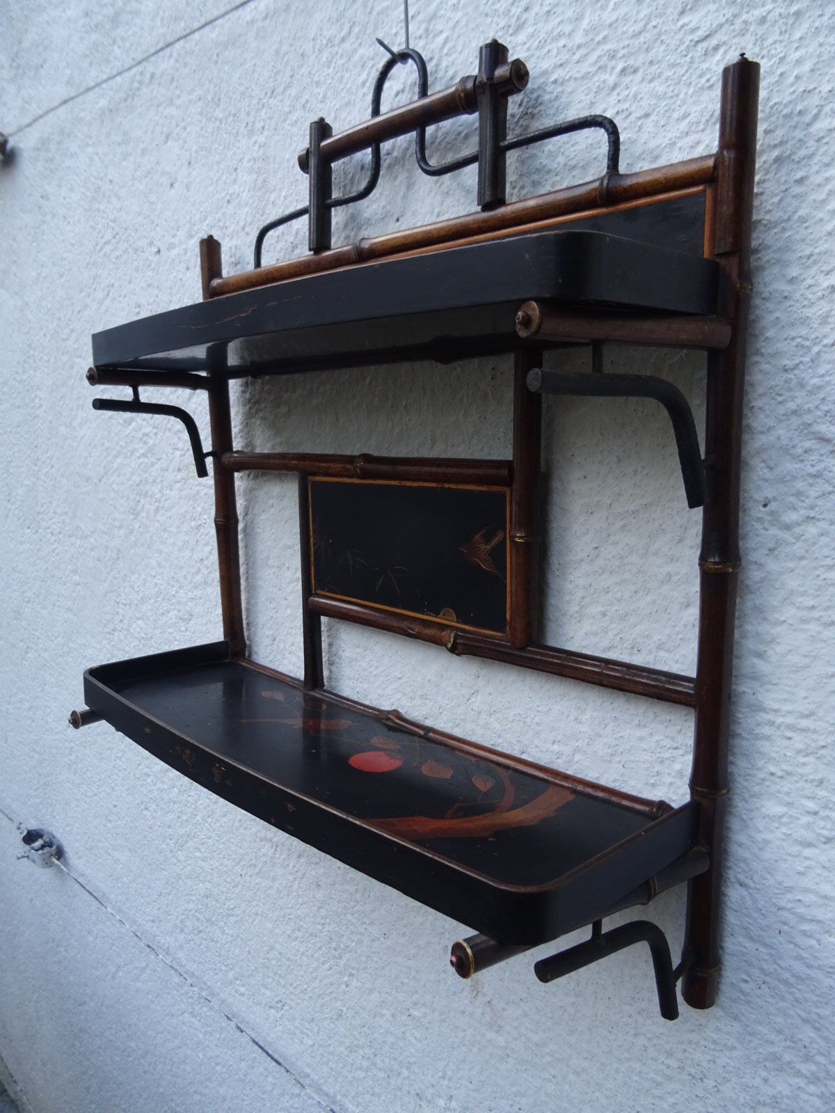 Napoleon 3 lacquered wooden wall shelf