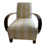 fauteuil vintage rénové par professionnel