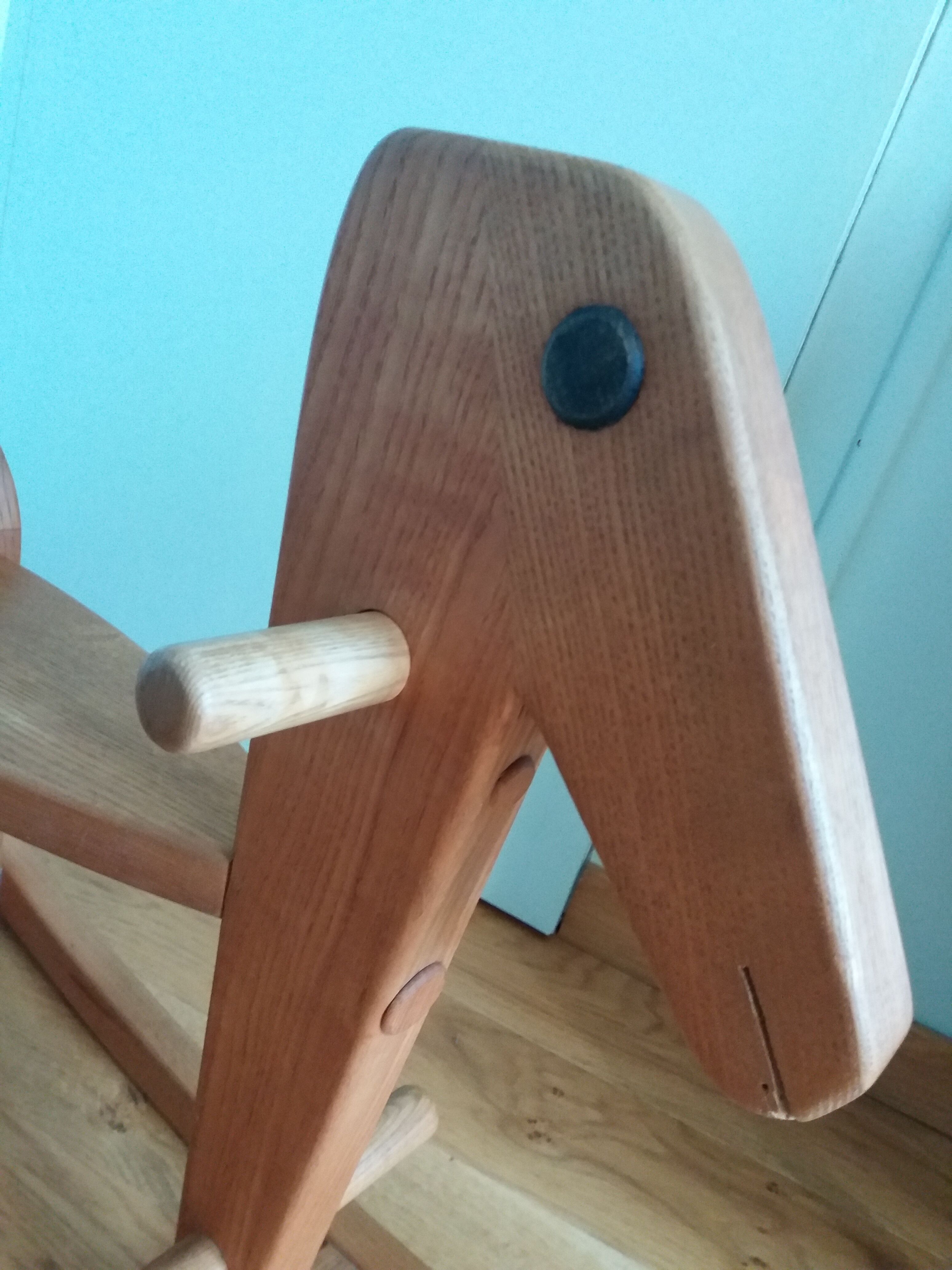 Wooden rocking horse