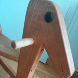 Wooden rocking horse