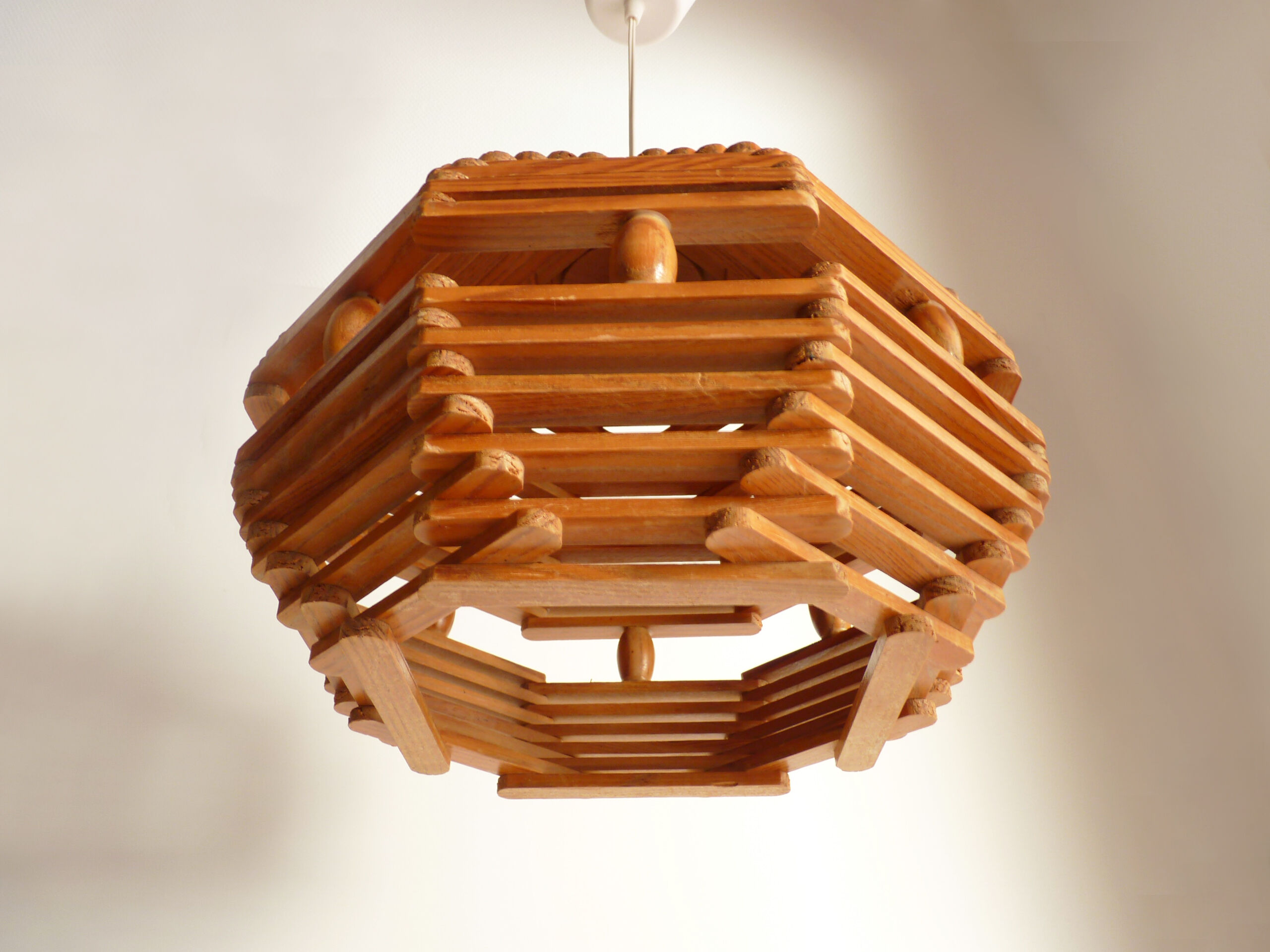 Suspension scandinave luminaire en bois
