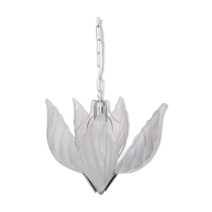 lustre en métal chromé