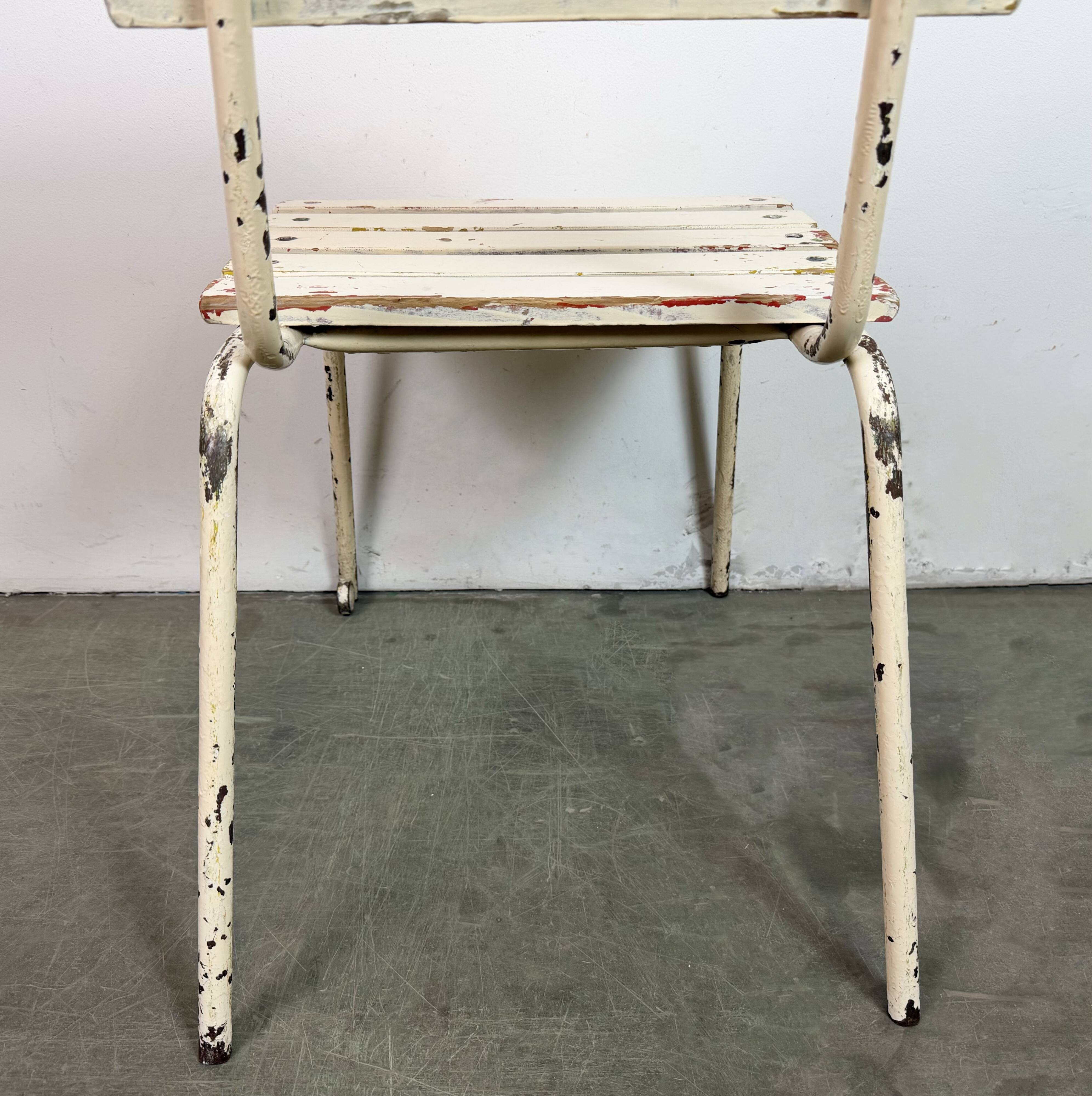 Vintage Beige Industrial Chair, 1960s