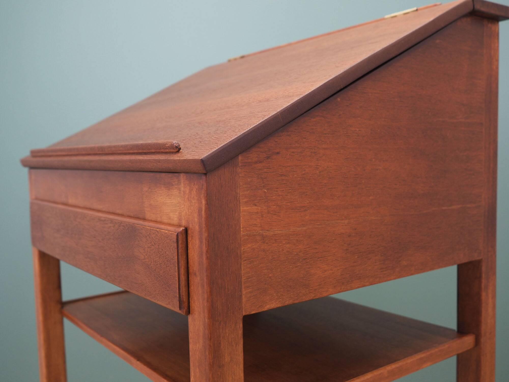 Mahogany secretary, Danish design, 1960s production: Denmark