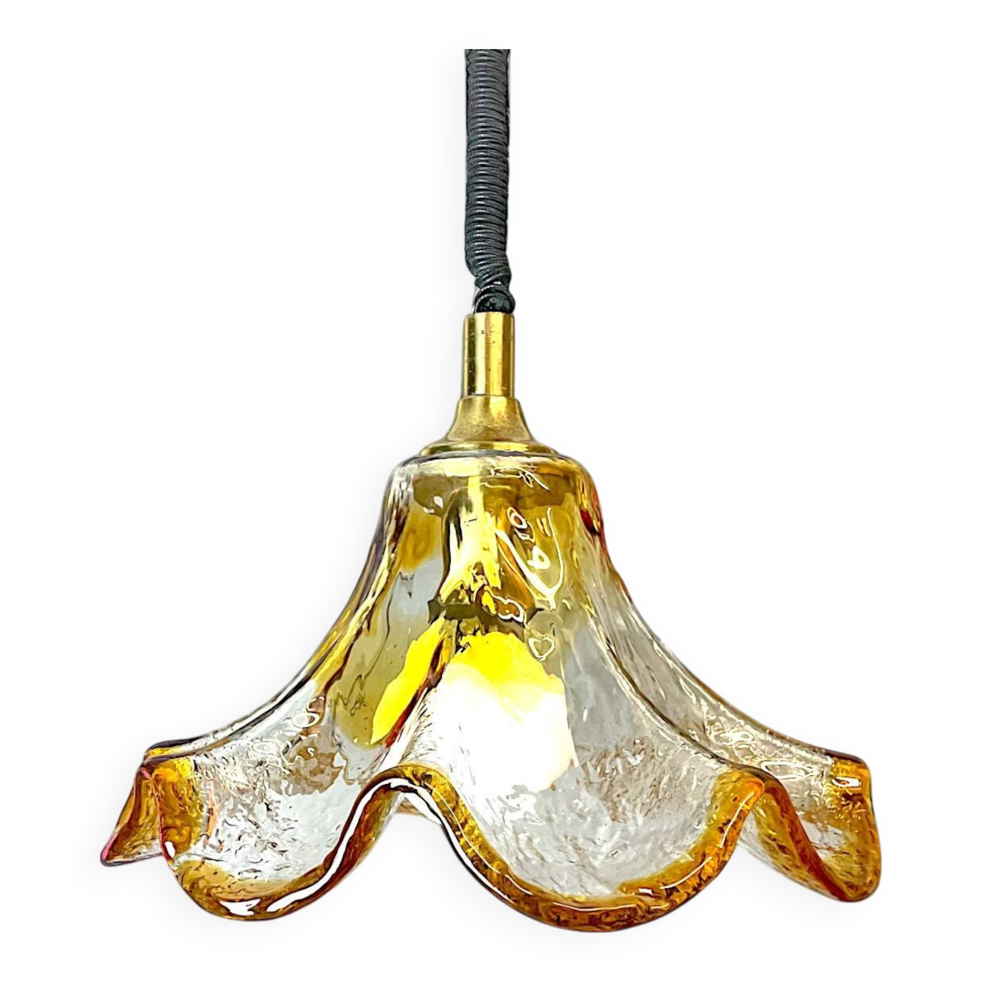 Murano glass pull down hanging light