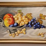 Tableau nature morte aux fruits - Huile sur panneau - Epoque 1930