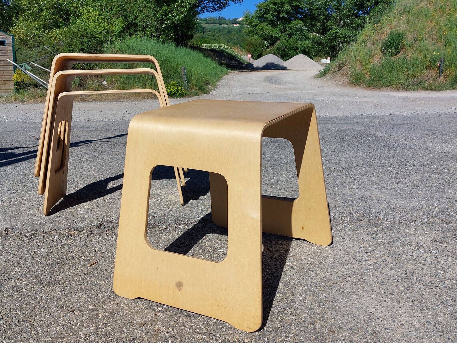 Set of 4 Benjamin stools - by Lisa Norinder for Ikea - 1990s/2000s