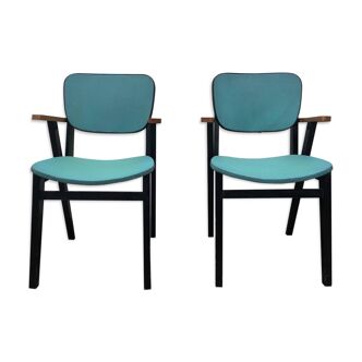 Duo de fauteuils vintage année 50