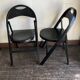Pair of Thonet 751 Bahaus folding chairs in bentwood